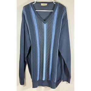 Vintage Montechiaro Italy V-Neck Wool Blend Men's Sweater